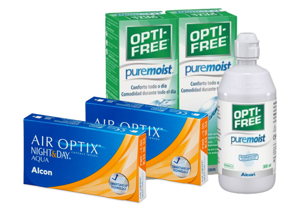  Pack Air Optix Night&Day Pure Moist